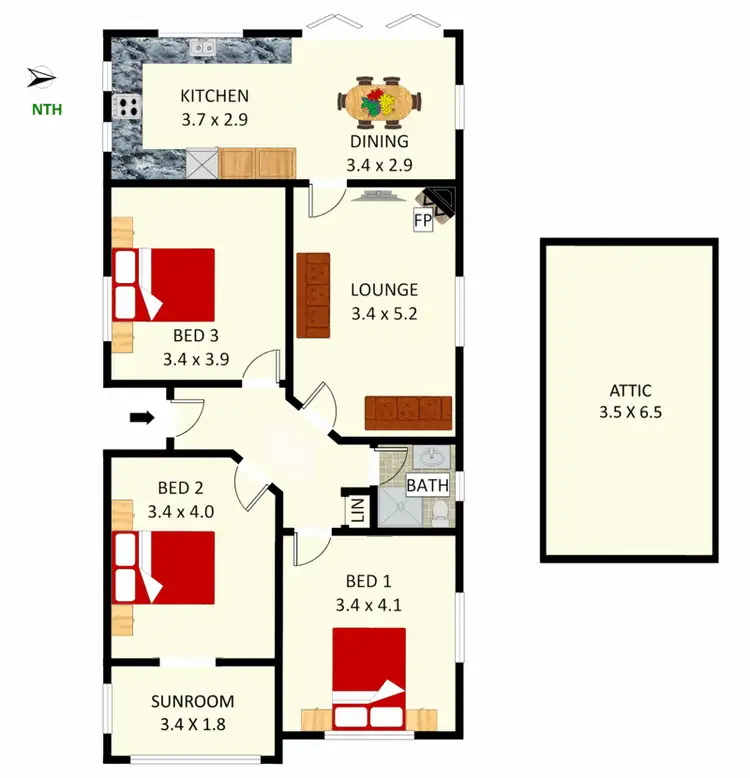 Floorplan of Homely house listing, 23A Hugh Street, Ashfield NSW 2131