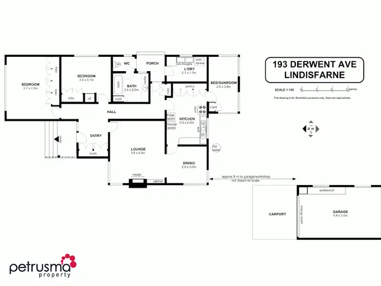 Floorplan of Homely house listing, 193 Derwent Avenue, Lindisfarne TAS 7015