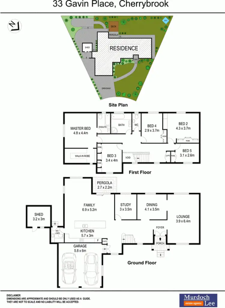 Floorplan of Homely house listing, 33 Gavin Place, Cherrybrook NSW 2126