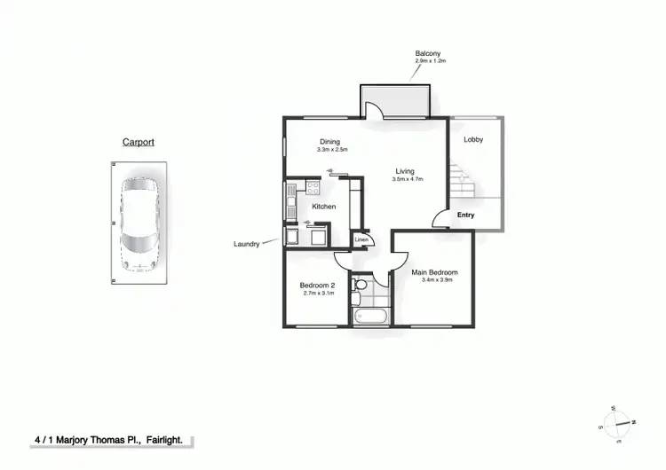Floorplan of Homely apartment listing, 4/1 Marjory Thomas Place, Balgowlah NSW 2093