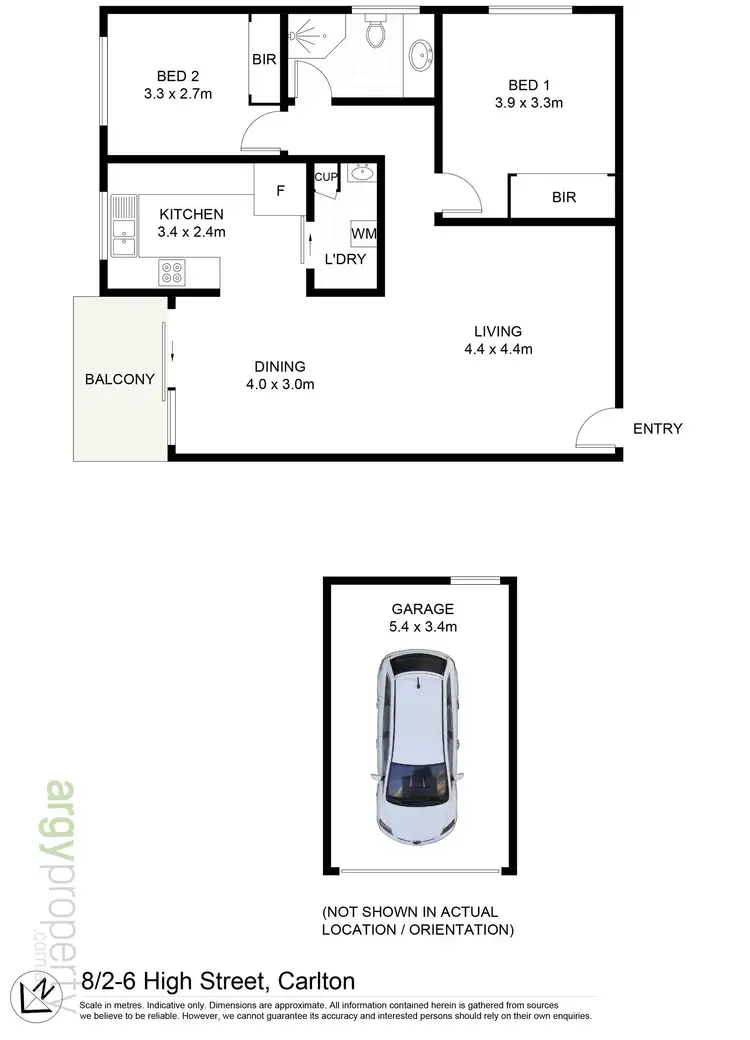 Floorplan of Homely apartment listing, 8/2-6 High Street, Carlton NSW 2218