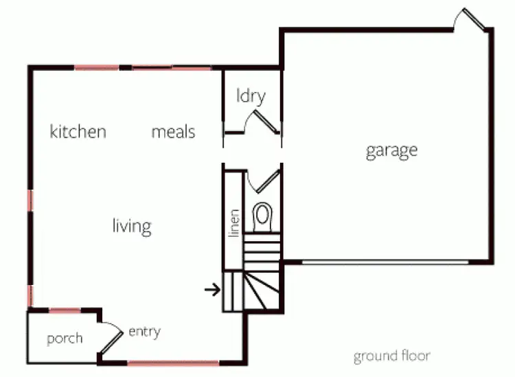 Floorplan of Homely townhouse listing, 1/21 Wawunna Road, Horsham VIC 3400