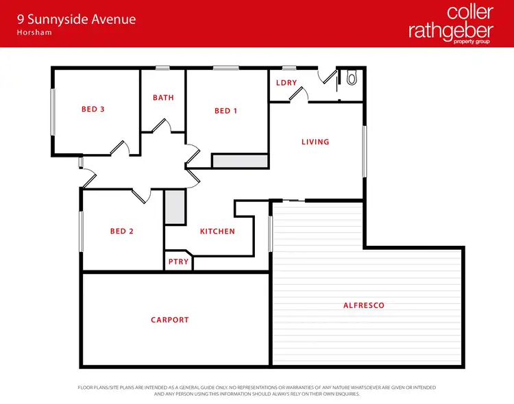 Floorplan of Homely house listing, 9 Sunnyside Avenue, Horsham VIC 3400