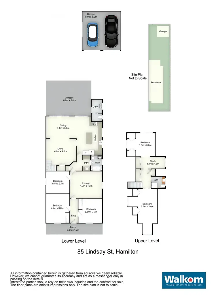Floorplan of Homely house listing, 85 Lindsay Street, Hamilton NSW 2303