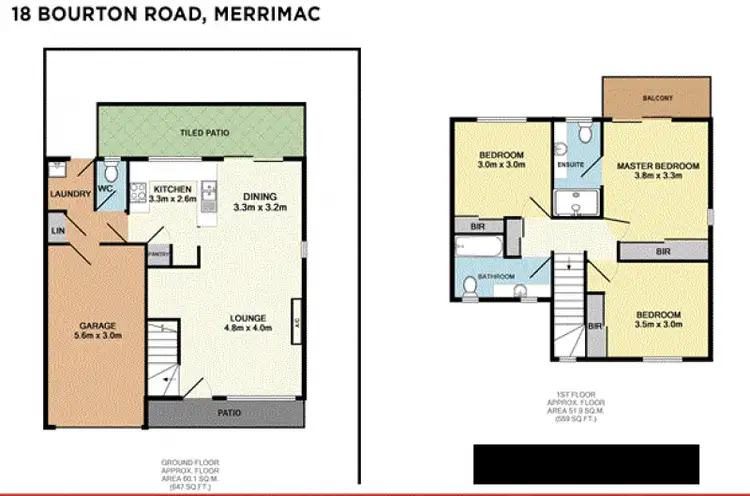 Floorplan of Homely townhouse listing, 27/18 Bourton Road, Merrimac QLD 4226