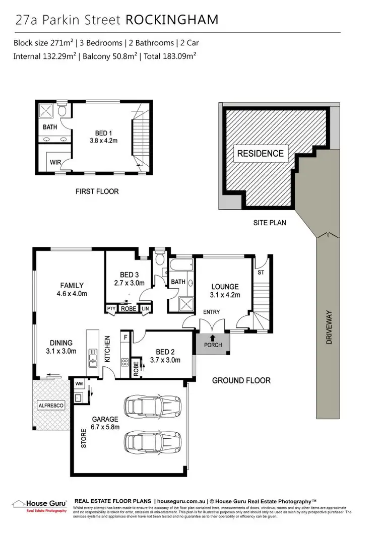 Floorplan of Homely house listing, 27A Parkin Street, Rockingham WA 6168
