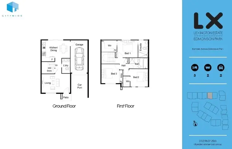 Floorplan of Homely townhouse listing, Unit 11 Burrows Avenue, Edmondson Park NSW 2174