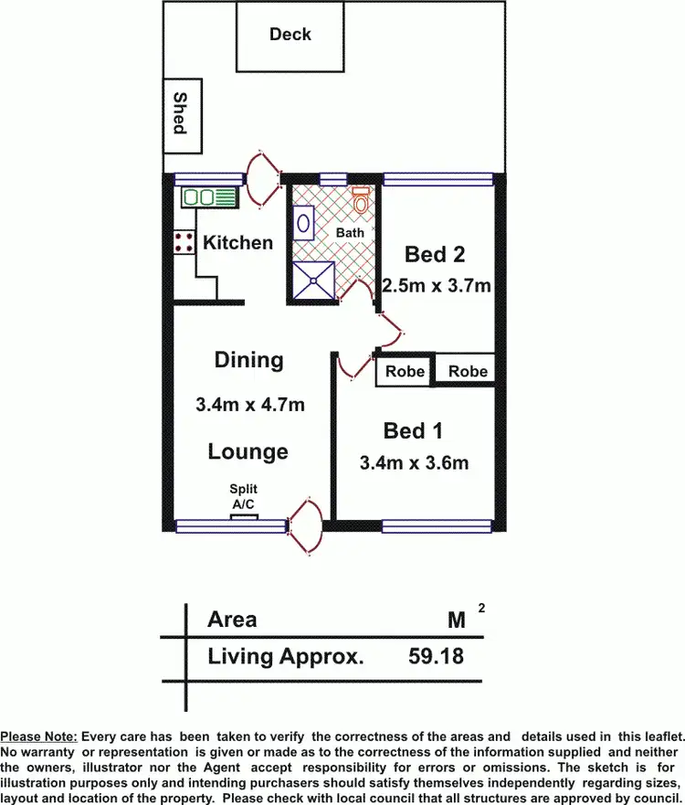 Floorplan of Homely unit listing, 5/18-22 Hartman Avenue, Modbury SA 5092