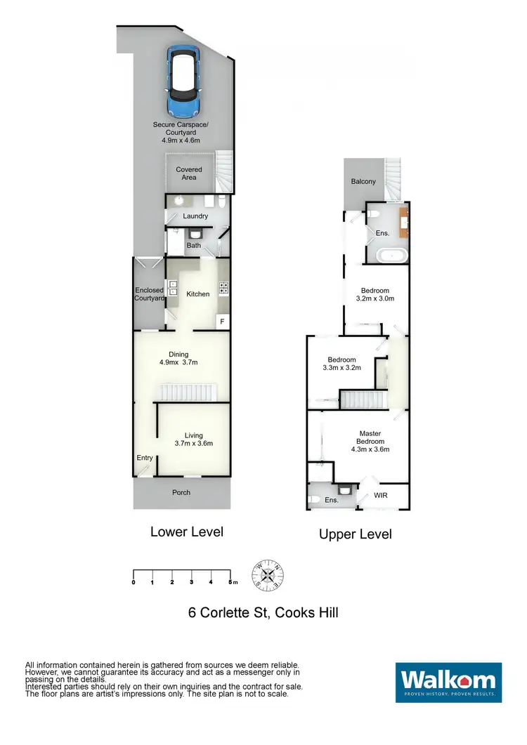 Floorplan of Homely terrace listing, 6 Corlette Street, Cooks Hill NSW 2300