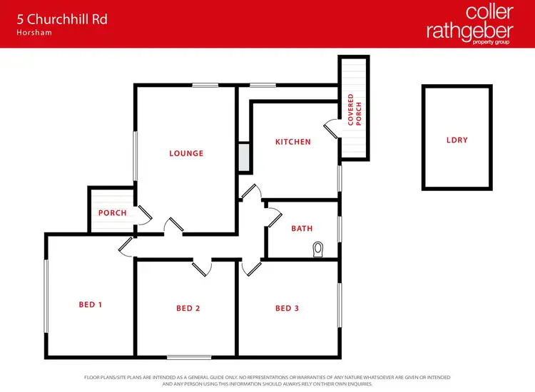 Floorplan of Homely house listing, 5 Churchill Road, Horsham VIC 3400