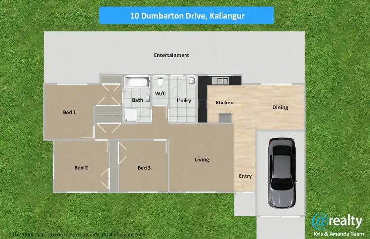 Floorplan of Homely house listing, 10 Dumbarton Drive, Kallangur QLD 4503