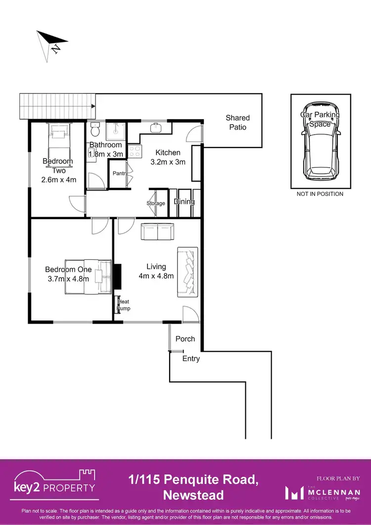 Floorplan of Homely unit listing, 1/115 Penquite Rd, Newstead TAS 7250
