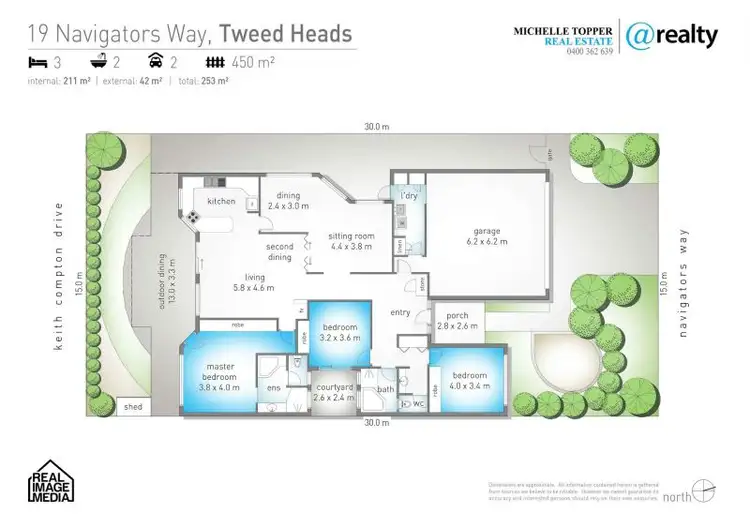 Floorplan of Homely house listing, 19 Navigators Way, Tweed Heads NSW 2485