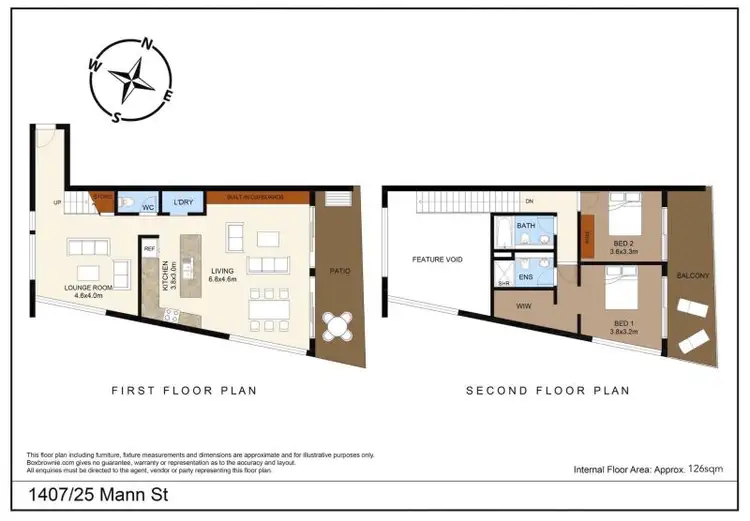 Floorplan of Homely apartment listing, 1407/25 Mann Street, Gosford NSW 2250