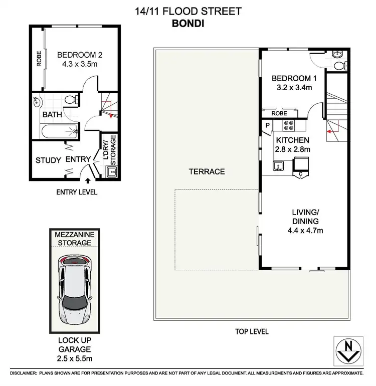 Floorplan of Homely apartment listing, 14/11 Flood Street, Bondi NSW 2026
