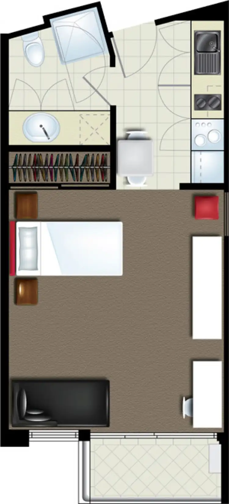 Floorplan of Homely apartment listing, 236/25 Lake Orr Drive, Robina QLD 4226
