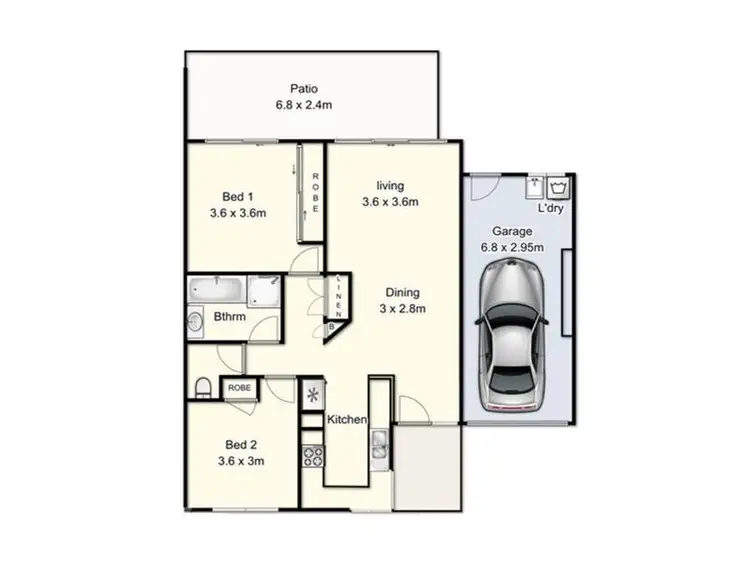 Floorplan of Homely villa listing, 124/125 Hansford Road, Coombabah QLD 4216