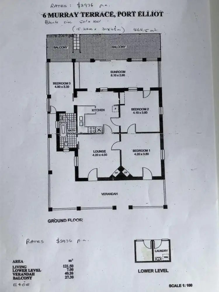 Floorplan of Homely house listing, 6 Murray Terrace, Port Elliot SA 5212