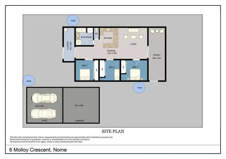 Floorplan of Homely house listing, 6 Molloy Crescent, Nome QLD 4816