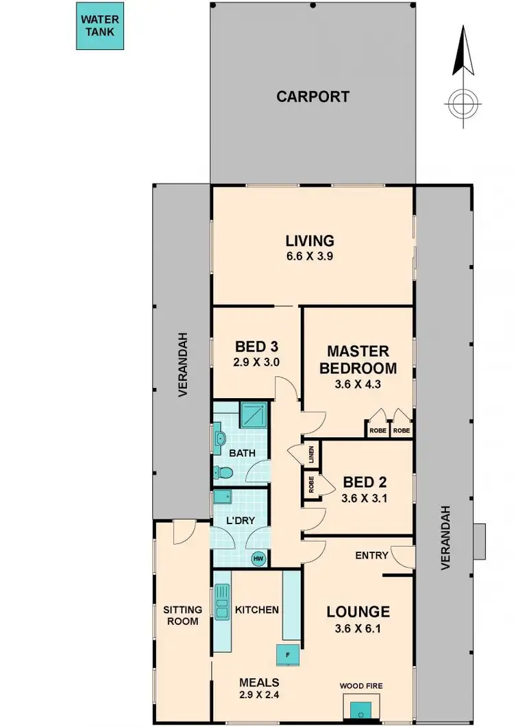 Floorplan of Homely house listing, 105 CAMPASPE ROAD, Kilmore VIC 3764