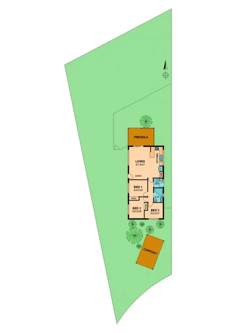 Floorplan of Homely house listing, 2 VALLENCE CRT, Wallan VIC 3756