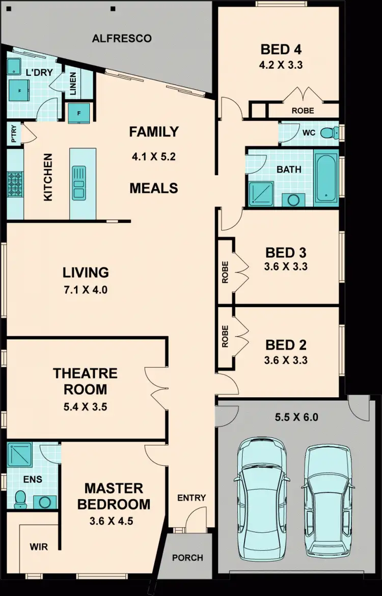 Floorplan of Homely house listing, 5 ECHIDNA COURT, Kilmore VIC 3764