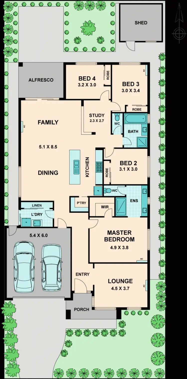 Floorplan of Homely house listing, 12 APPLEBERRY WAY, Wallan VIC 3756