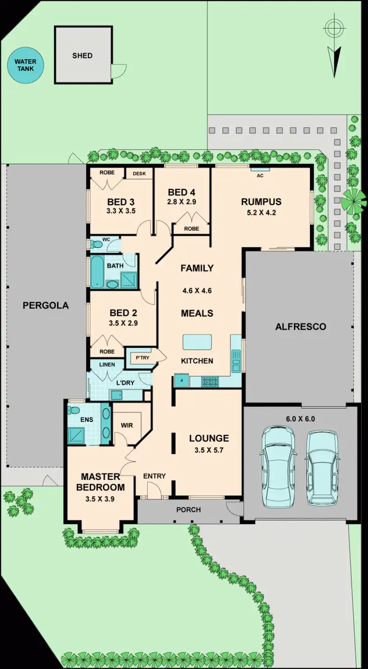 Floorplan of Homely house listing, 20 ALEXANDER AVENUE, Wallan VIC 3756