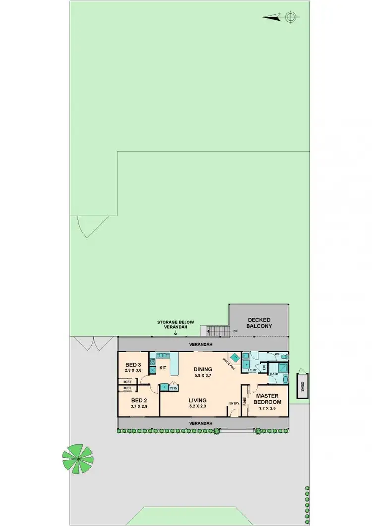 Floorplan of Homely house listing, 4 HAMILTON STREET, Kilmore VIC 3764
