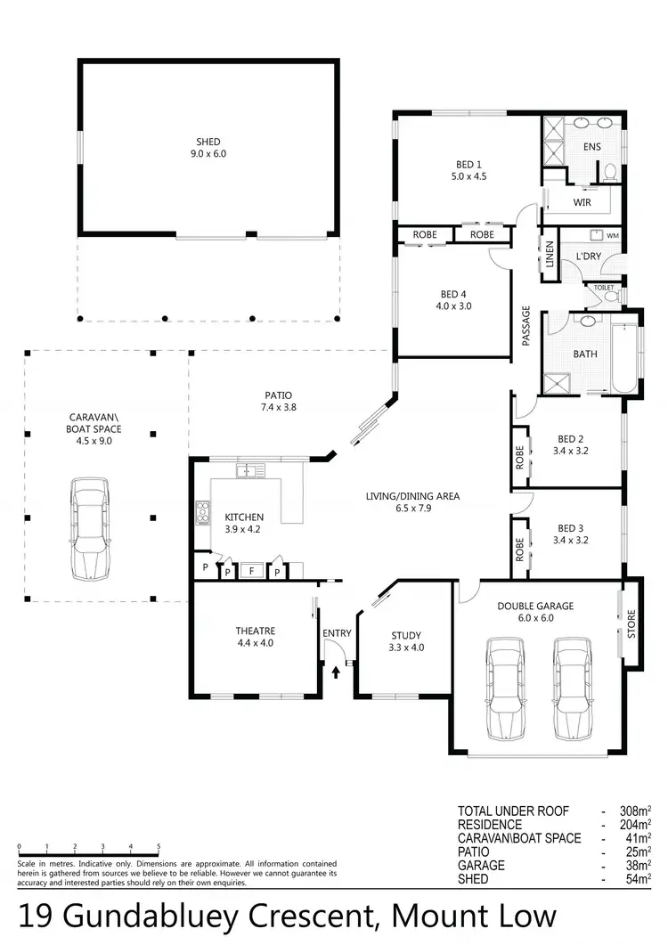 Floorplan of Homely house listing, 19 Gundabluey Crescent, Mount Low QLD 4818