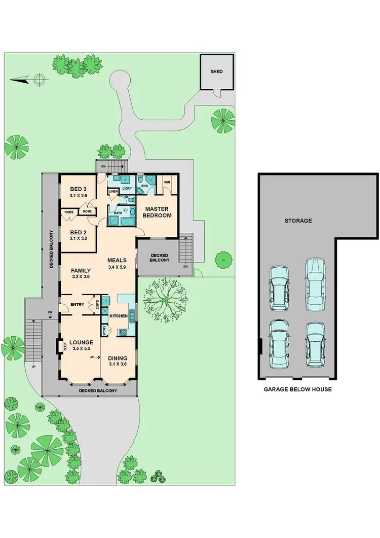 Floorplan of Homely house listing, 21 Andrew Avenue (Waterford Park), Clonbinane VIC 3658