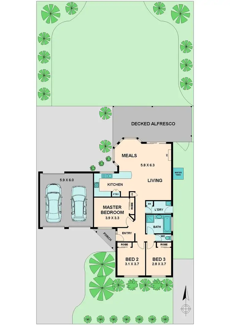 Floorplan of Homely house listing, 12 MCLEOD COURT, Wallan VIC 3756