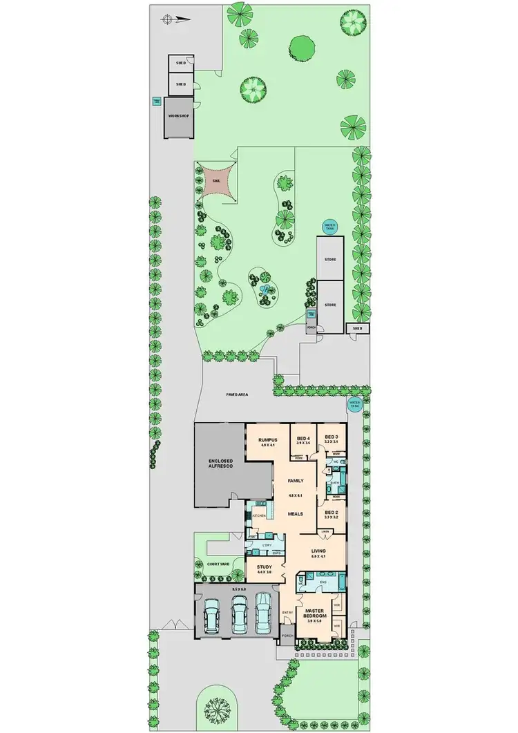 Floorplan of Homely house listing, 90 ROULSTON WAY, Wallan VIC 3756