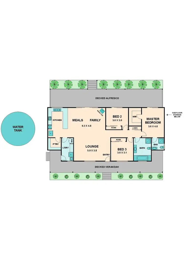 Floorplan of Homely house listing, 5 SHEOAK COURT, Pyalong VIC 3521
