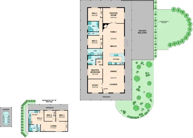 Floorplan of Homely house listing, 42 McDONALD DRIVE, Wandong VIC 3758