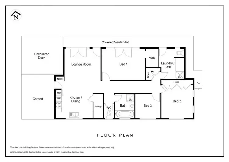 Floorplan of Homely house listing, Address available on request