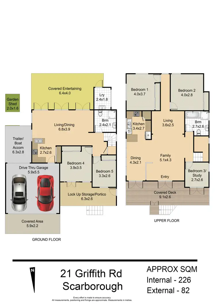 Floorplan of Homely house listing, 21 Griffith Road, Scarborough QLD 4020