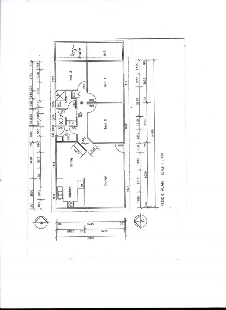 Floorplan of Homely house listing, 5-7 West Terrace, Haslam SA 5680