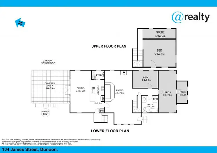 Floorplan of Homely house listing, 104 James Street, Dunoon NSW 2480