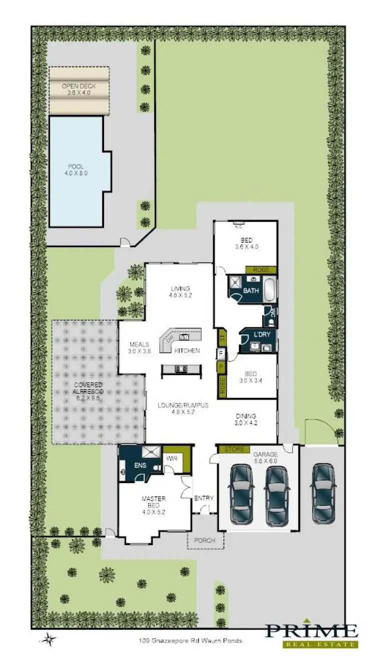 Floorplan of Homely house listing, 109 Ghazeepore Road, Waurn Ponds VIC 3216