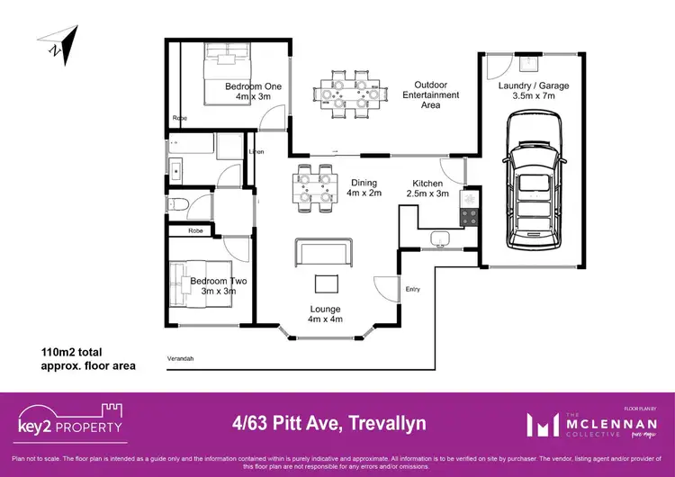 Floorplan of Homely unit listing, 4/63 Pitt Avenue, Riverside TAS 7250