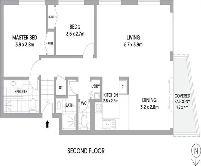 Floorplan of Homely unit listing, 103/1 Edgar Bennett Avenue, Noosa Heads QLD 4567