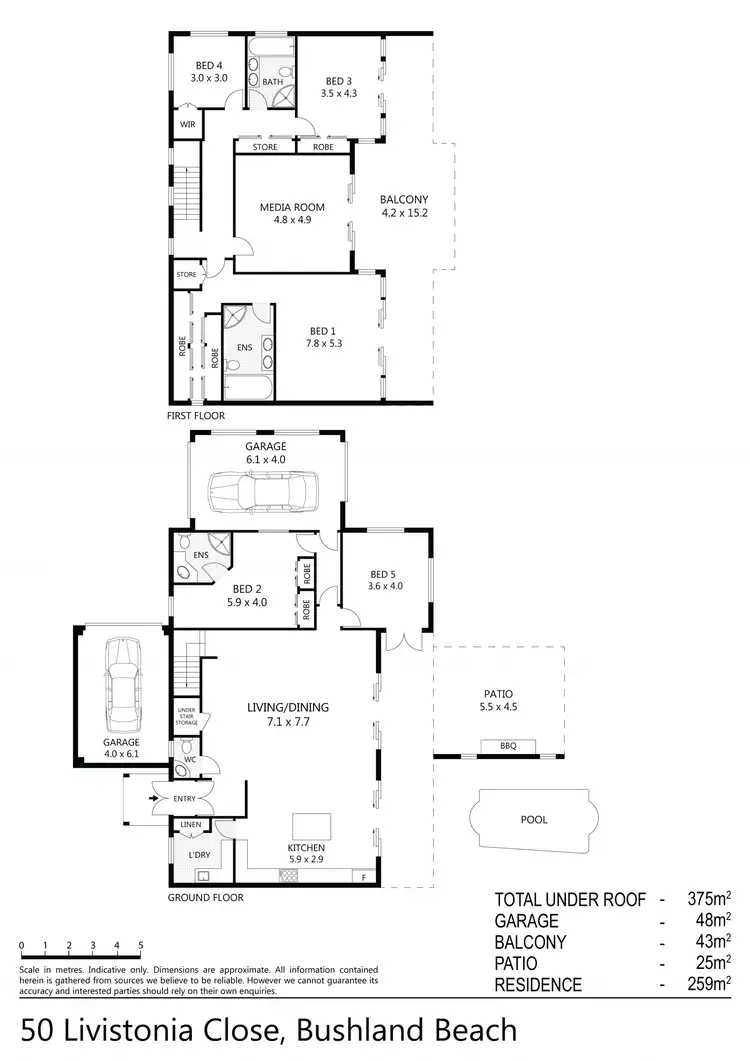 Floorplan of Homely house listing, 50 Livistonia Close, Bushland Beach QLD 4818