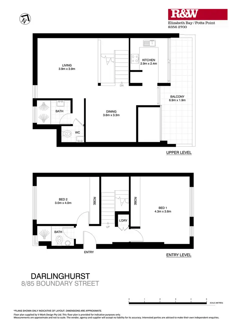 Floorplan of Homely apartment listing, 8/85 Boundary Street, Darlinghurst NSW 2010