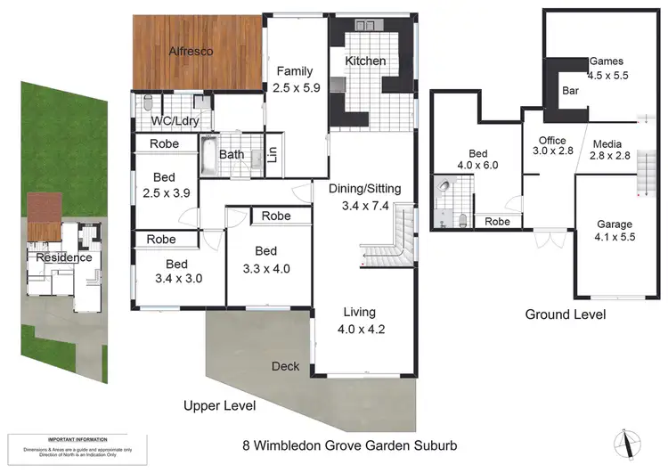 Floorplan of Homely house listing, 8 Wimbledon Grove, Garden Suburb NSW 2289