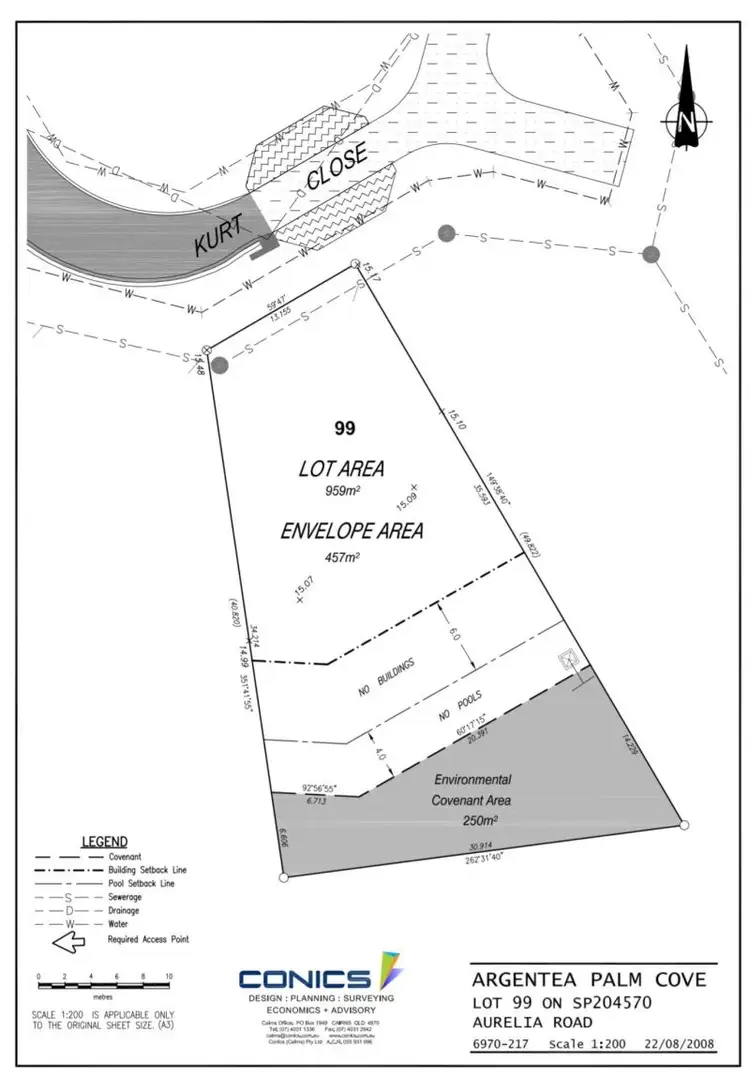 Floorplan of Homely land listing, 16 Kurt Close, Palm Cove QLD 4879