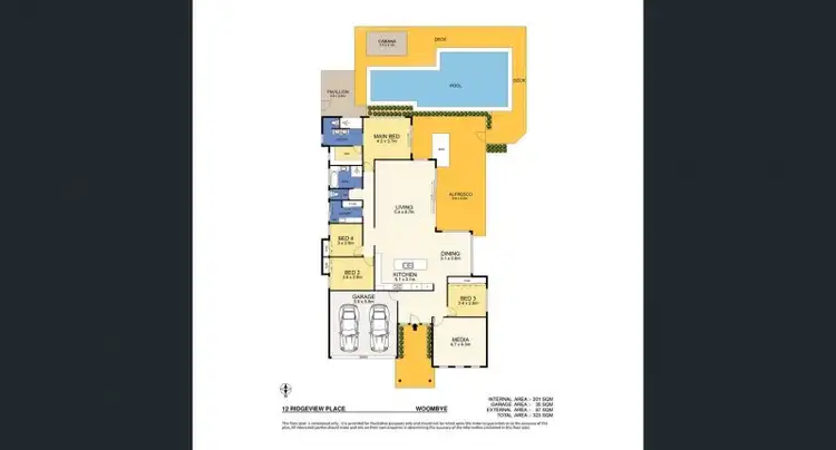 Floorplan of Homely house listing, 12 Ridgeview Place, Woombye QLD 4559