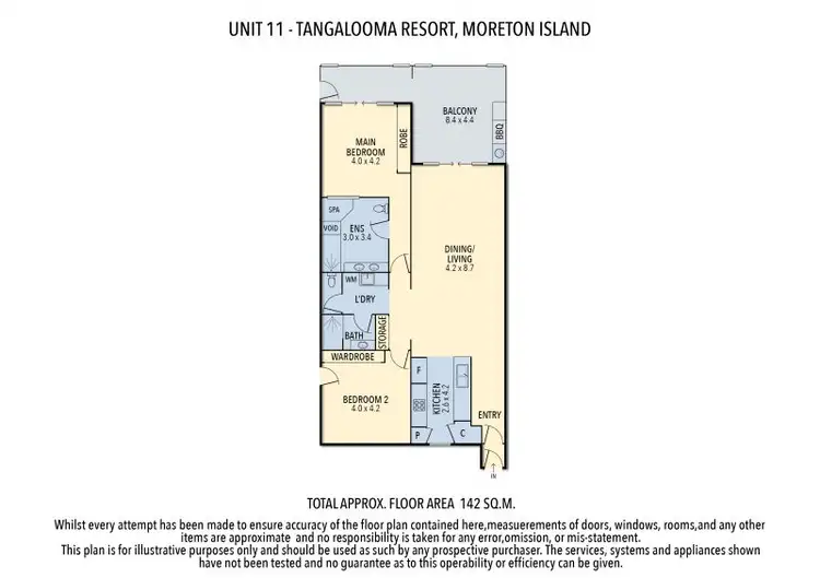 Floorplan of Homely apartment listing, 11 Deep Blue 1, Tangalooma QLD 4025
