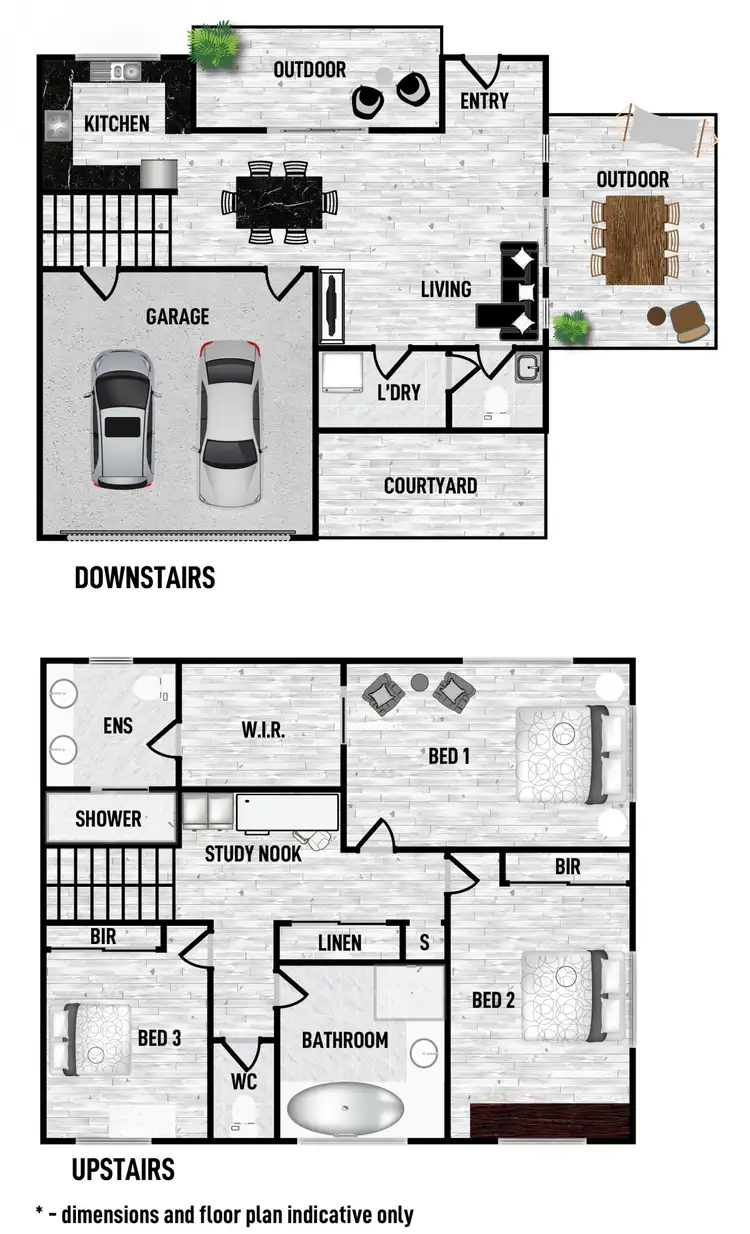 Floorplan of Homely townhouse listing, 3/107-109 Parker Street, Maroochydore QLD 4558