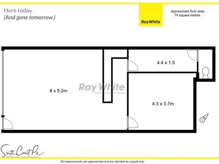 Floorplan of Homely studio listing, 11/9 Orient Street, Batemans Bay NSW 2536